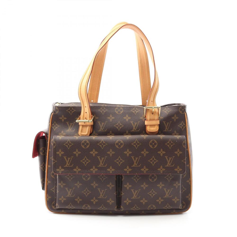 Louis Vuitton Multiplicit Handbag Canvas Leather Monogram Brown
